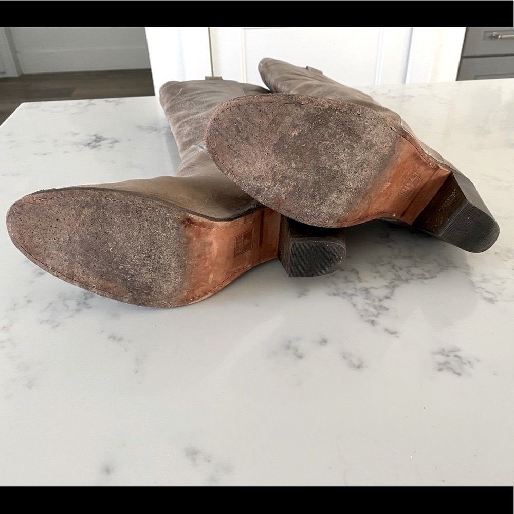 RARE Iconic FRYE Women's Jackie Tall Riding Boots in Slate size 8 - Picture 9 of 10